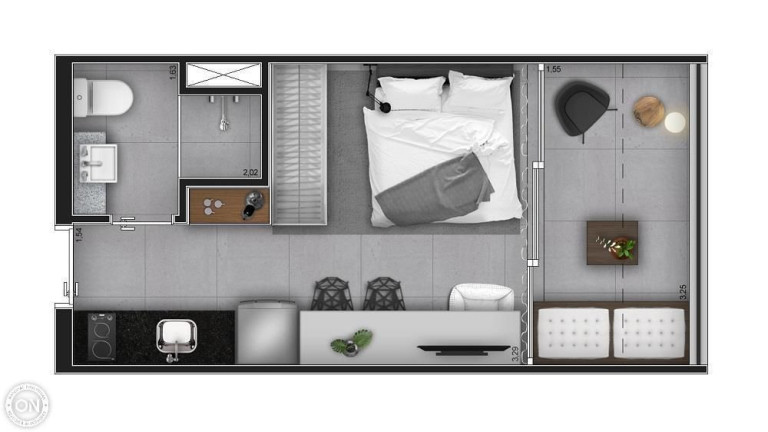 Imagem Studio com 1 Quarto à Venda, 20 m² em Moema - São Paulo Imagem Studio com 1 Quarto à Venda, 20 m² em Moema - São Paulo