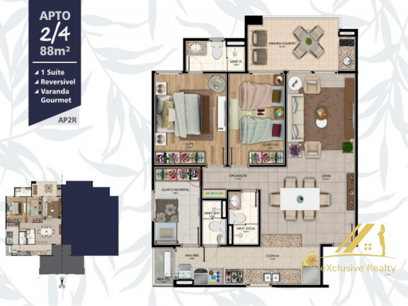 Imagem Apartamento com 3 Quartos à Venda, 68 m² em Palame - Esplanada Imagem Apartamento com 3 Quartos à Venda, 68 m² em Palame - Esplanada