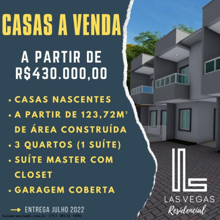 Imagem Casa com 3 Quartos à Venda, 123 m² em Ipitanga - Lauro De Freitas Imagem Casa com 3 Quartos à Venda, 123 m² em Ipitanga - Lauro De Freitas