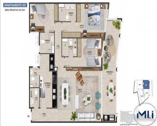 Imagem Imóvel com 3 Quartos à Venda, 106 m² em Lagoa - Rio De Janeiro Imagem Imóvel com 3 Quartos à Venda, 106 m² em Lagoa - Rio De Janeiro
