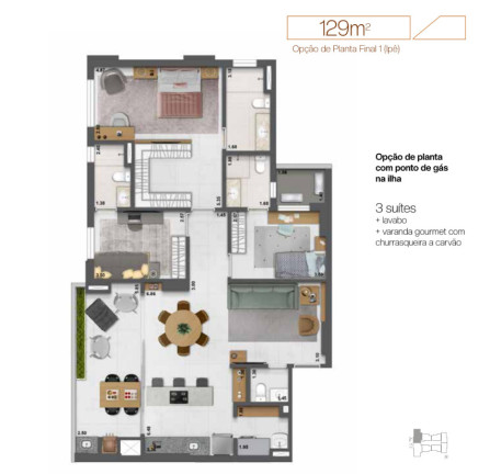 Imagem Apartamento com 3 Quartos à Venda, 129 m² em Setor Bueno - Goiânia Imagem Apartamento com 3 Quartos à Venda, 129 m² em Setor Bueno - Goiânia
