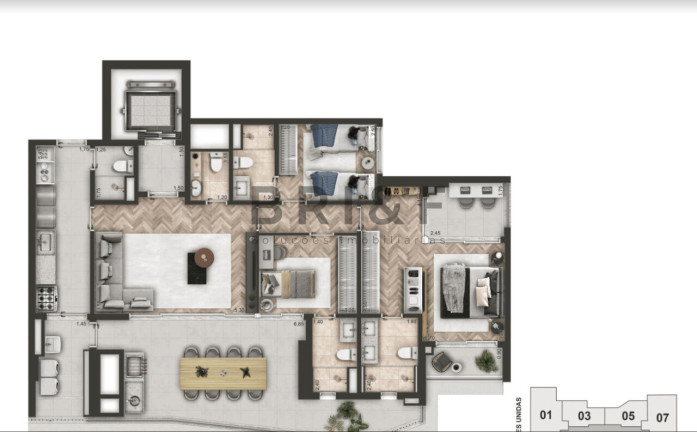 Imagem Apartamento com 3 Quartos à Venda, 140 m² em Brooklin - São Paulo Imagem Apartamento com 3 Quartos à Venda, 140 m² em Brooklin - São Paulo