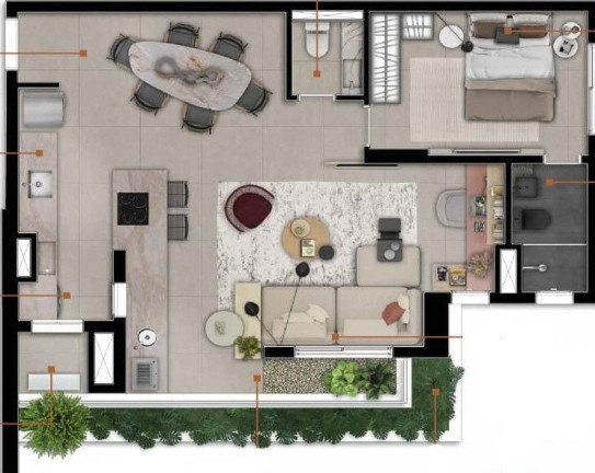 Imagem Apartamento com 2 Quartos à Venda, 64 m² em Bela Vista - Osasco