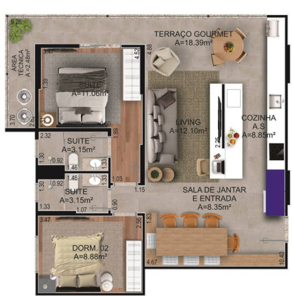 Imagem Apartamento com 2 Quartos à Venda, 80 m² em Forte - Praia Grande Imagem Apartamento com 2 Quartos à Venda, 80 m² em Forte - Praia Grande