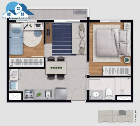 Imagem Apartamento com 2 Quartos à Venda, 40 m² em Chácara Santo Antônio (zona Leste) - São Paulo