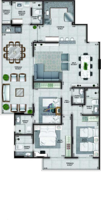 Imagem Apartamento com 2 Quartos à Venda, 75 m² em Canto Do Forte - Praia Grande