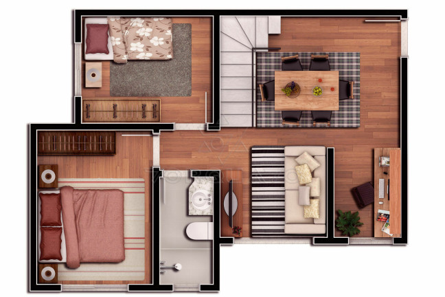 Imagem Apartamento com 2 Quartos à Venda, 44 m² em Ressacada - Itajaí