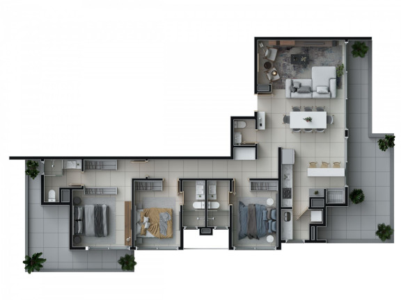 Imagem Apartamento com 2 Quartos à Venda, 70 m² em Stan - Torres Imagem Apartamento com 2 Quartos à Venda, 70 m² em Stan - Torres