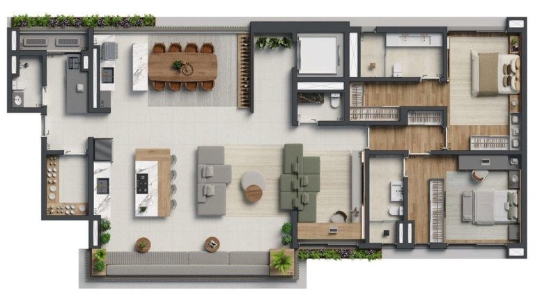 Foto do imóvel Apartamento com 3 Quartos à Venda, 205 m² em Ibirapuera - São Paulo