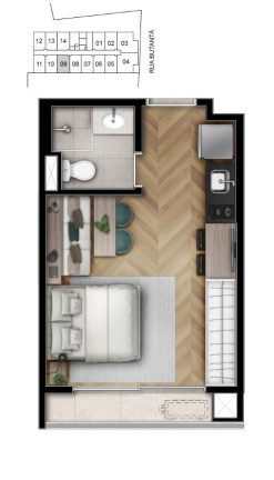 Apartamento com 2 Quartos à Venda, 46 m² em Pinheiros - São Paulo