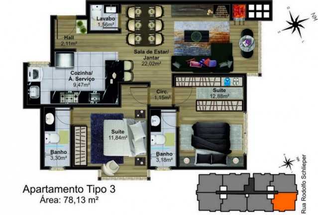 Imagem Imóvel à Venda, 99 m² em Centro  - Canela