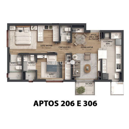Imagem Sala Comercial à Venda, 57 m² em Planalto - Gramado