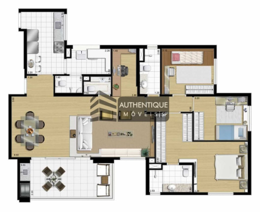Imagem Apartamento com 3 Quartos à Venda, 123 m² em Centro - São Bernardo Do Campo