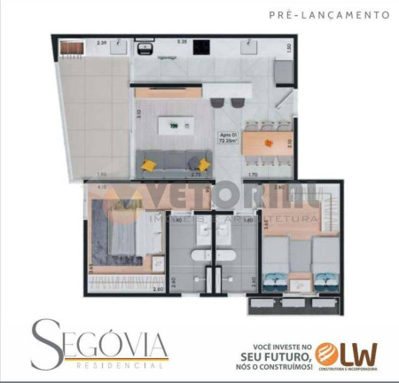 Imagem Apartamento com 2 Quartos à Venda, 72 m² Imagem Apartamento com 2 Quartos à Venda, 72 m²