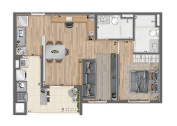 Imagem Apartamento com 3 Quartos à Venda, 70 m² em Picanço - Guarulhos