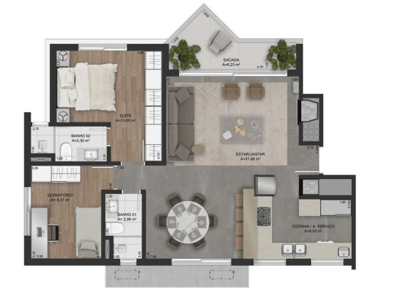 Imagem Apartamento com 2 Quartos à Venda, 176 m² em Mont Serrat - Porto Alegre Imagem Apartamento com 2 Quartos à Venda, 176 m² em Mont Serrat - Porto Alegre
