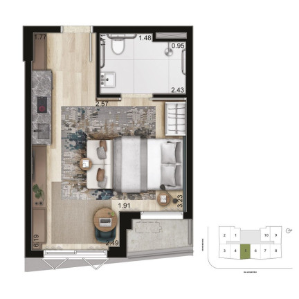 Imagem Apartamento com 1 Quarto à Venda, 53 m² em Vila Nova Conceição - São Paulo Imagem Apartamento com 1 Quarto à Venda, 53 m² em Vila Nova Conceição - São Paulo