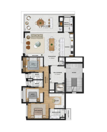 Imagem Apartamento com 3 Quartos à Venda, 170 m² em Exposição - Caxias Do Sul Imagem Apartamento com 3 Quartos à Venda, 170 m² em Exposição - Caxias Do Sul