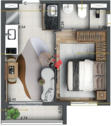 Imagem Imóvel com 1 Quarto à Venda, 27 m² em Ipiranga - São Paulo Imagem Imóvel com 1 Quarto à Venda, 27 m² em Ipiranga - São Paulo