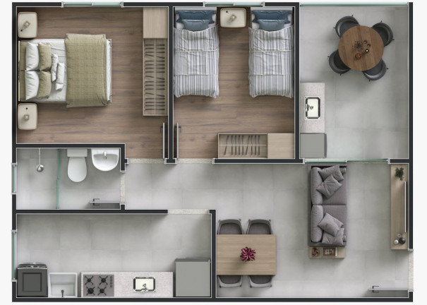 Imagem Apartamento com 2 Quartos à Venda, em Feira De Santana Imagem Apartamento com 2 Quartos à Venda, em Feira De Santana