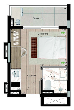 Imagem Loft com 1 Quarto à Venda, 24 m² em Saúde - São Paulo Imagem Loft com 1 Quarto à Venda, 24 m² em Saúde - São Paulo