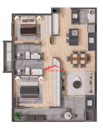 Imagem Apartamento com 2 Quartos à Venda, 76 m² em Anita Garibaldi - Joinville Imagem Apartamento com 2 Quartos à Venda, 76 m² em Anita Garibaldi - Joinville