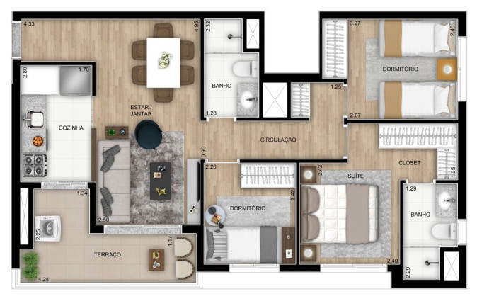 Imagem Apartamento com 3 Quartos à Venda, 67 m² em Lapa - São Paulo