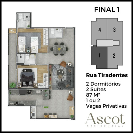 Imagem Imóvel à Venda, 87 m² em Canto Do Forte - Praia Grande