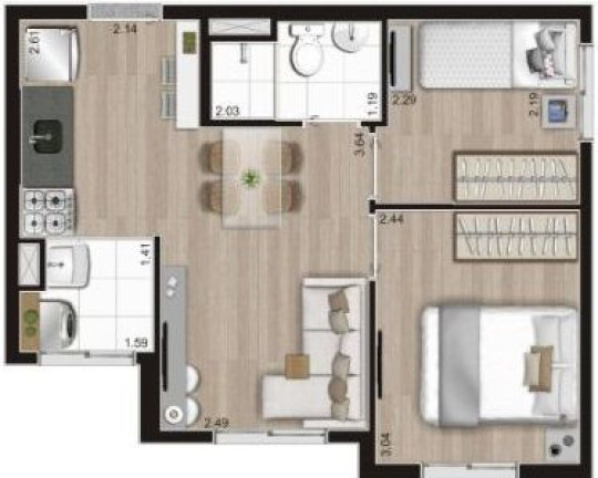 Imagem Apartamento com 2 Quartos à Venda, 36 m² em Cambuci - São Paulo Imagem Apartamento com 2 Quartos à Venda, 36 m² em Cambuci - São Paulo