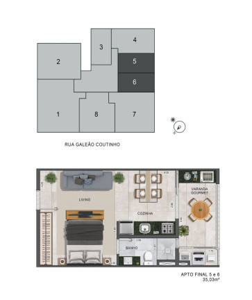 Imagem Apartamento com 1 Quarto à Venda, 50 m² em Itaguá - Ubatuba