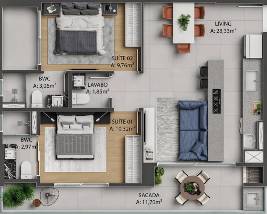 Imagem Apartamento com 2 Quartos à Venda, 82 m² em Praia Brava - Itajaí Imagem Apartamento com 2 Quartos à Venda, 82 m² em Praia Brava - Itajaí