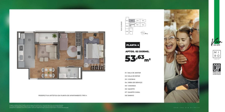 Imagem Apartamento com 2 Quartos à Venda, 52 m² em Montolar - Marília Imagem Apartamento com 2 Quartos à Venda, 52 m² em Montolar - Marília
