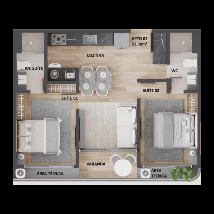 Imagem Apartamento com 2 Quartos à Venda, 60 m² em Cabo Branco - João Pessoa Imagem Apartamento com 2 Quartos à Venda, 60 m² em Cabo Branco - João Pessoa