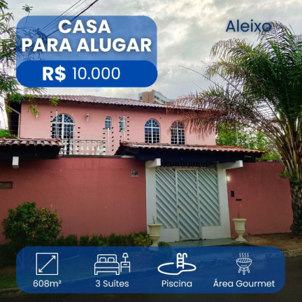 Casa com 5 Quartos para Alugar, 458 m² em Aleixo - Manaus