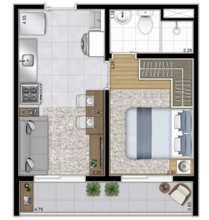 Imagem Apartamento com 1 Quarto à Venda, 26 m² em Vila Ré - São Paulo Imagem Apartamento com 1 Quarto à Venda, 26 m² em Vila Ré - São Paulo