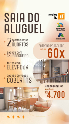 Imagem Apartamento com 2 Quartos à Venda, 44 m² em Atuba - Pinhais