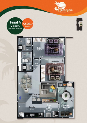 Imagem Apartamento com 2 Quartos à Venda, 70 m² em Centro - Itanhaém Imagem Apartamento com 2 Quartos à Venda, 70 m² em Centro - Itanhaém