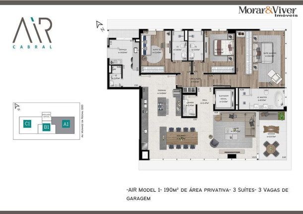Imagem Apartamento com 3 Quartos à Venda, 190 m² em Cabral - Curitiba Imagem Apartamento com 3 Quartos à Venda, 190 m² em Cabral - Curitiba
