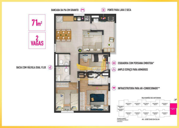 Imagem Apartamento com 3 Quartos à Venda, 71 m² em Parque Viana - Barueri Imagem Apartamento com 3 Quartos à Venda, 71 m² em Parque Viana - Barueri