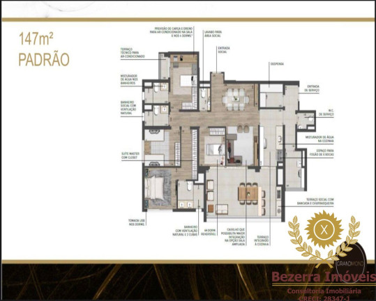 Imagem Apartamento com 3 Quartos à Venda, 147 m² em Vila Leopoldina - São Paulo