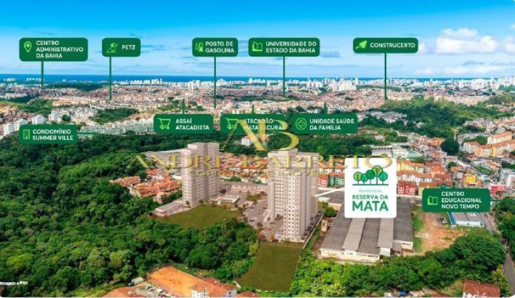 Imagem Apartamento com 2 Quartos à Venda, 40 m² em Sussuarana - Salvador