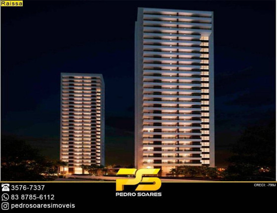 Imagem Apartamento com 4 Quartos à Venda, 127 m² em Altiplano Cabo Branco - João Pessoa