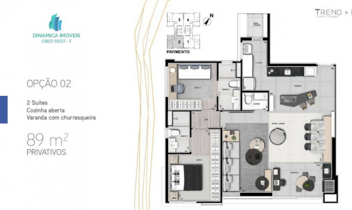 Imagem Apartamento com 2 Quartos à Venda, 89 m² em Cambuí - Campinas