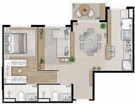 Imagem Imóvel com 2 Quartos à Venda, 55 m² em Vila São Luiz (valparaízo) - Barueri Imagem Imóvel com 2 Quartos à Venda, 55 m² em Vila São Luiz (valparaízo) - Barueri