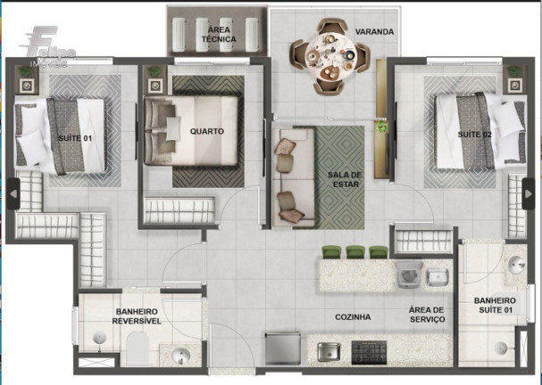 Imagem Imóvel com 3 Quartos à Venda, 68 m² em Praia De Itaparica - Vila Velha Imagem Imóvel com 3 Quartos à Venda, 68 m² em Praia De Itaparica - Vila Velha