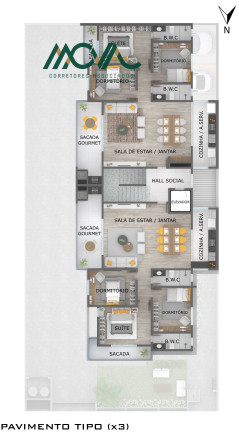 Imagem Imóvel com 3 Quartos à Venda, 142 m² em Jardim Pérola Do Atlântico - Itapoá Imagem Imóvel com 3 Quartos à Venda, 142 m² em Jardim Pérola Do Atlântico - Itapoá