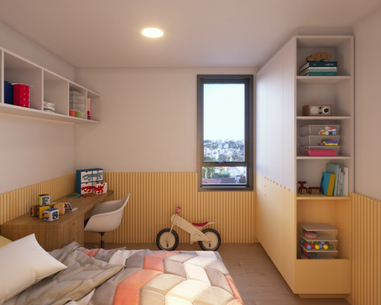 Imagem Imóvel com 1 Quarto à Venda, 25 m² em Bacacheri - Curitiba