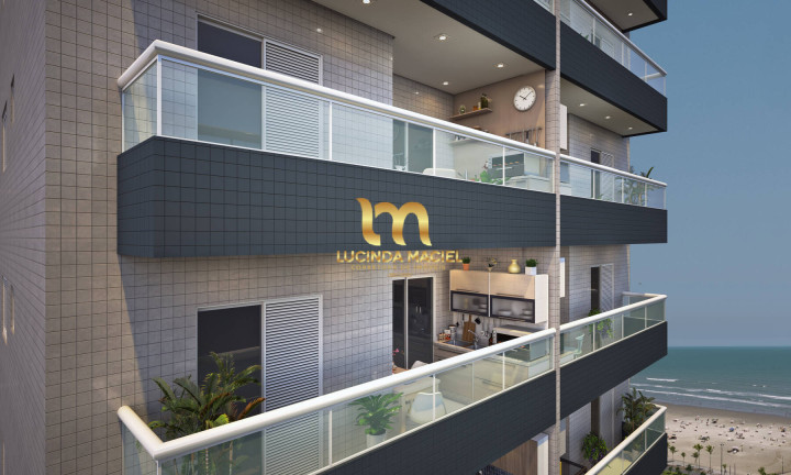 Imagem Apartamento com 1 Quarto à Venda, 38 m² em Guilhermina - Praia Grande