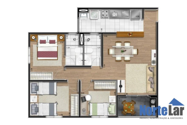 Imagem Apartamento com 3 Quartos à Venda, 70 m² em Nossa Senhora Do ó - São Paulo Imagem Apartamento com 3 Quartos à Venda, 70 m² em Nossa Senhora Do ó - São Paulo