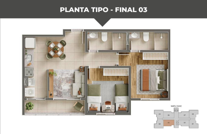 Imagem Apartamento com 2 Quartos à Venda, 53 m² em Nova São Pedro - São Pedro Da Aldeia